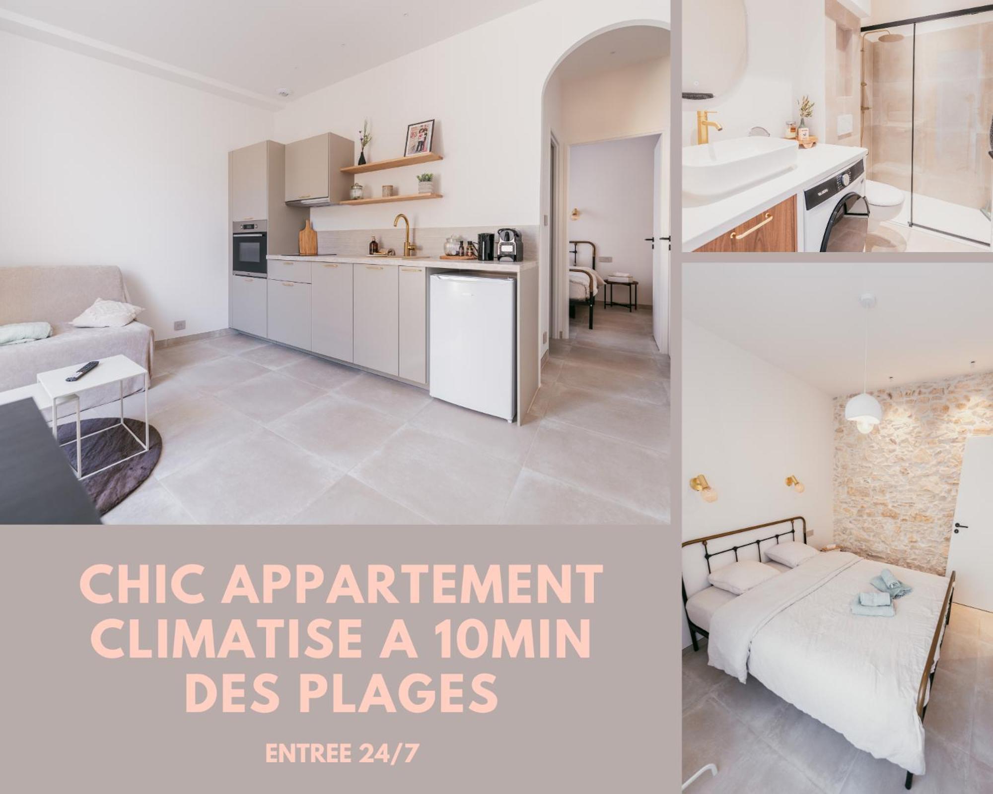 Chic T2 Climatise Proche Plages Apartment Chateauneuf-les-Martigues Exterior photo